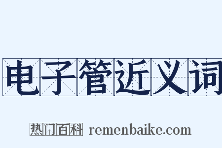 电子管近义词是什么意思的图片